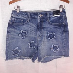 A.N.A. NWT star Patchwork denim shorts size 6